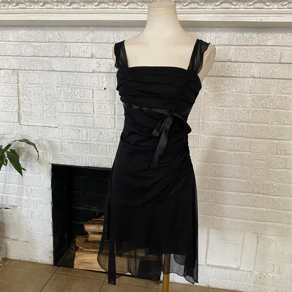 Vintage y2k xoxo black midi dress